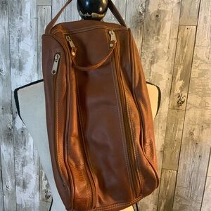 Men’s Brown Genuine Leather Travel Bag.